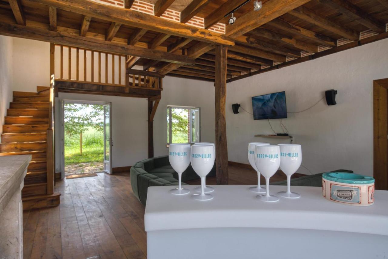 Crazy Villa Le Petit Belair 18 - Heated Pool - Foot - 2H Paris - 30P Aubigny sur Nere Bagian luar foto