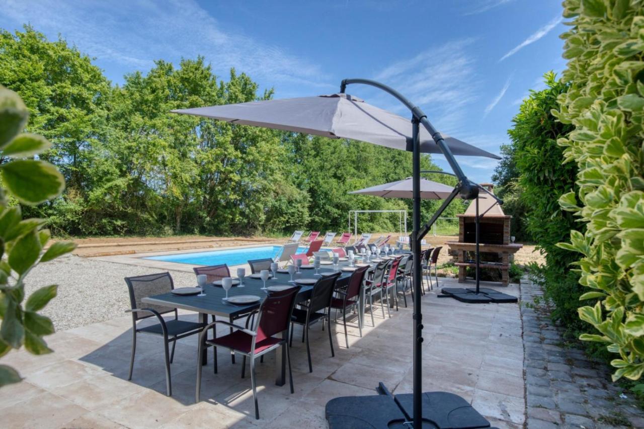 Crazy Villa Le Petit Belair 18 - Heated Pool - Foot - 2H Paris - 30P Aubigny sur Nere Bagian luar foto