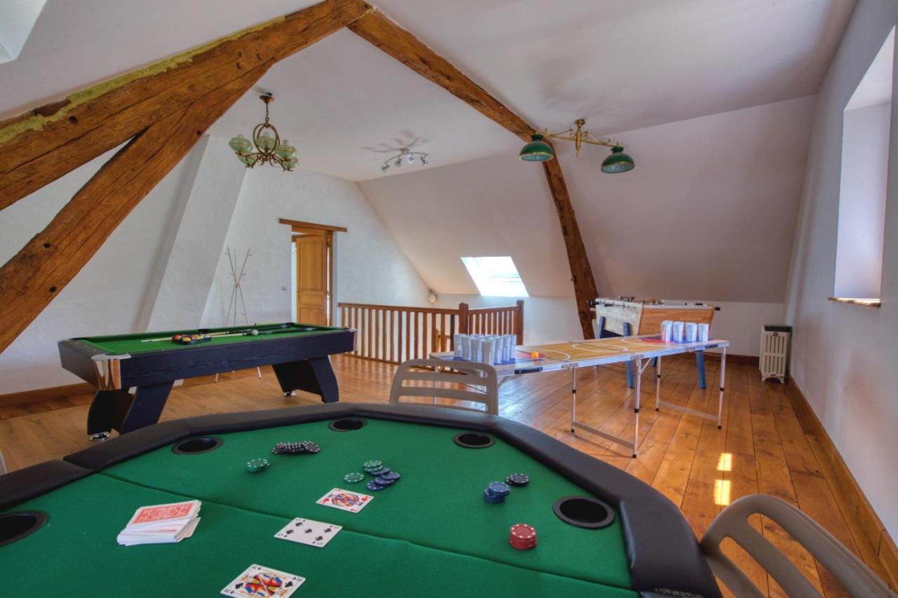 Crazy Villa Le Petit Belair 18 - Heated Pool - Foot - 2H Paris - 30P Aubigny sur Nere Bagian luar foto