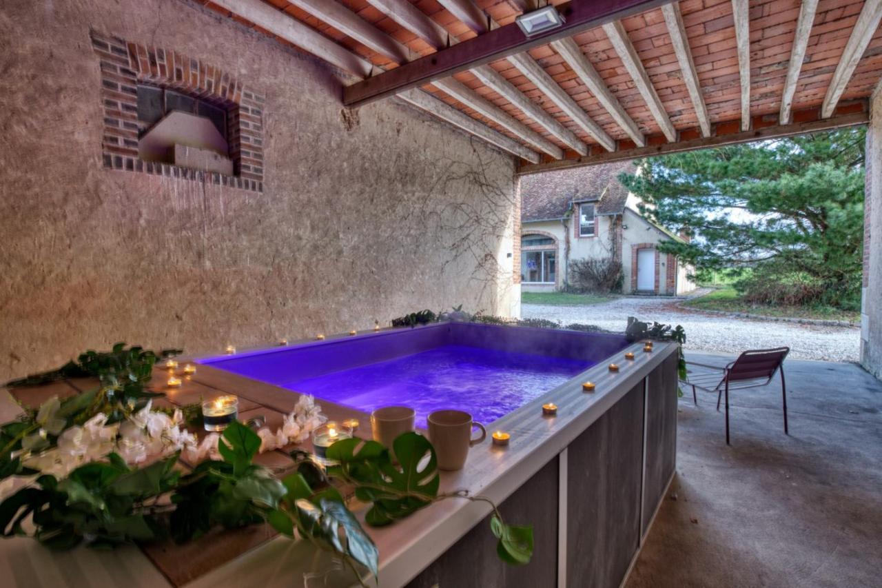 Crazy Villa Le Petit Belair 18 - Heated Pool - Foot - 2H Paris - 30P Aubigny sur Nere Bagian luar foto