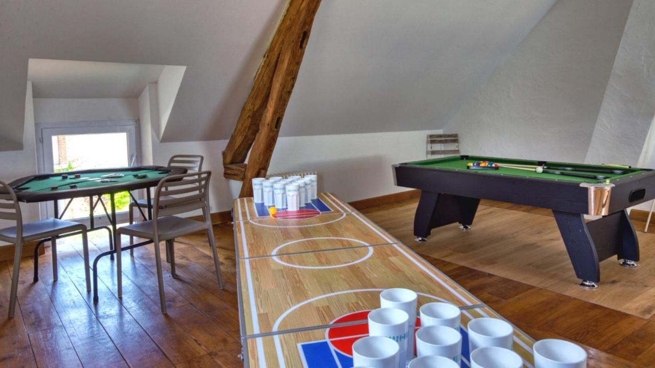 Crazy Villa Le Petit Belair 18 - Heated Pool - Foot - 2H Paris - 30P Aubigny sur Nere Bagian luar foto