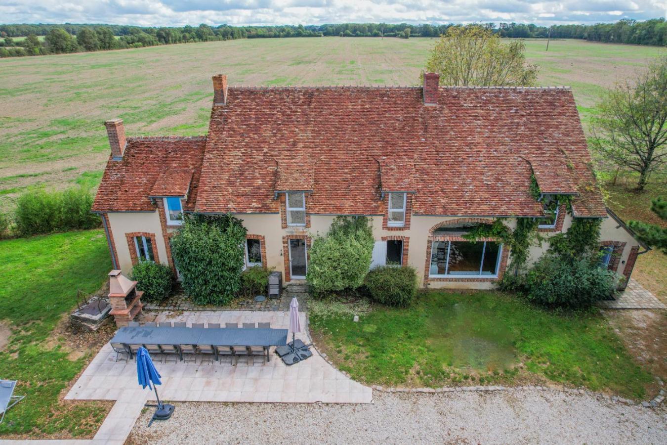 Crazy Villa Le Petit Belair 18 - Heated Pool - Foot - 2H Paris - 30P Aubigny sur Nere Bagian luar foto